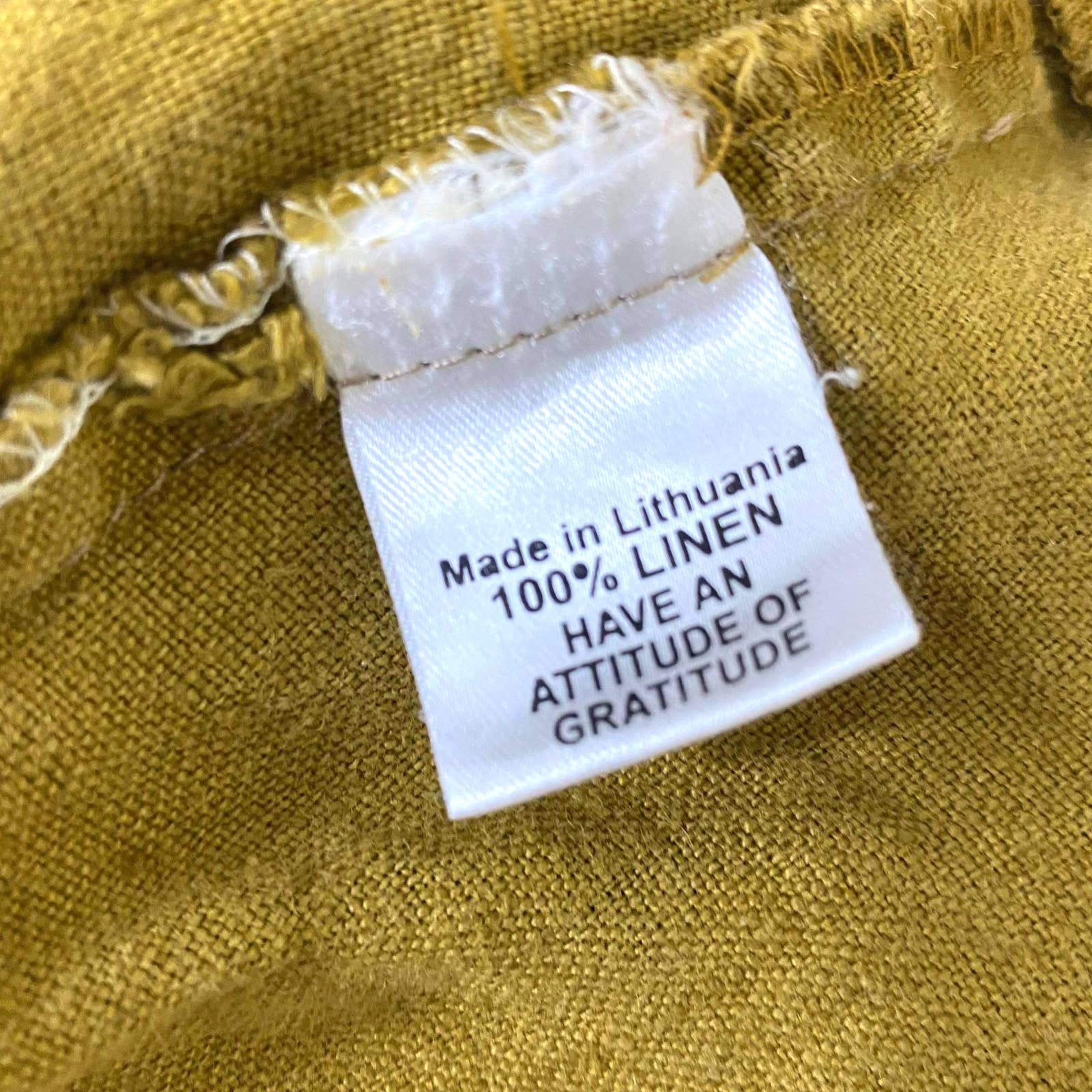 00s Vintage Yellow Linen High Rise Straight Leg Trousers - Image 4