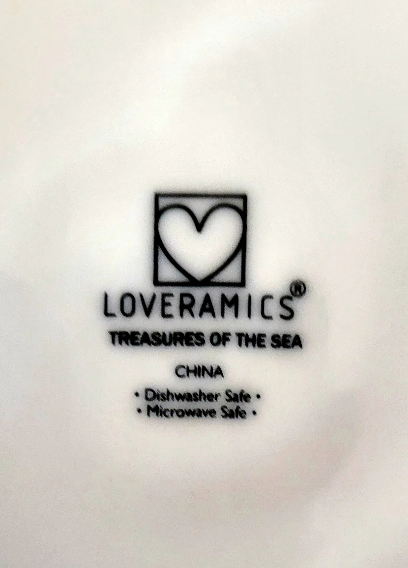 00s White Appetizer Plates Treasures Of The Sea by Loveramics - Image 3