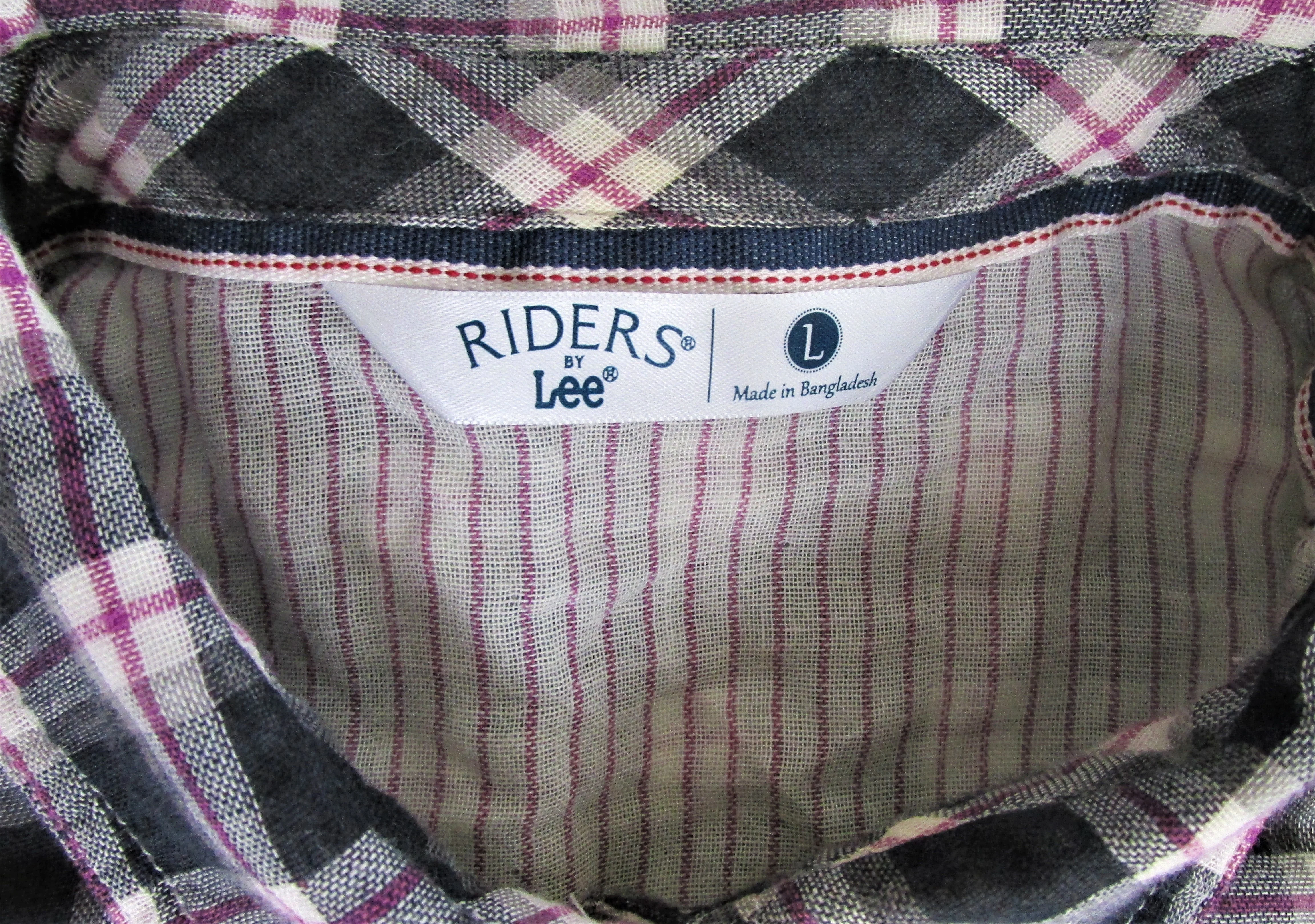 00s Women's Double Side Cotton Shirt Size Large By Riders by Lee - Image 2