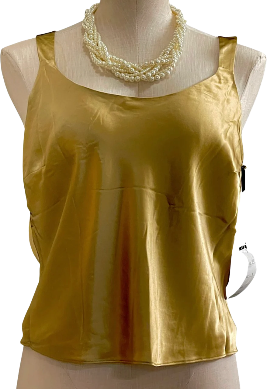 100% Silk Brand New Tank Top By Barrie Pace