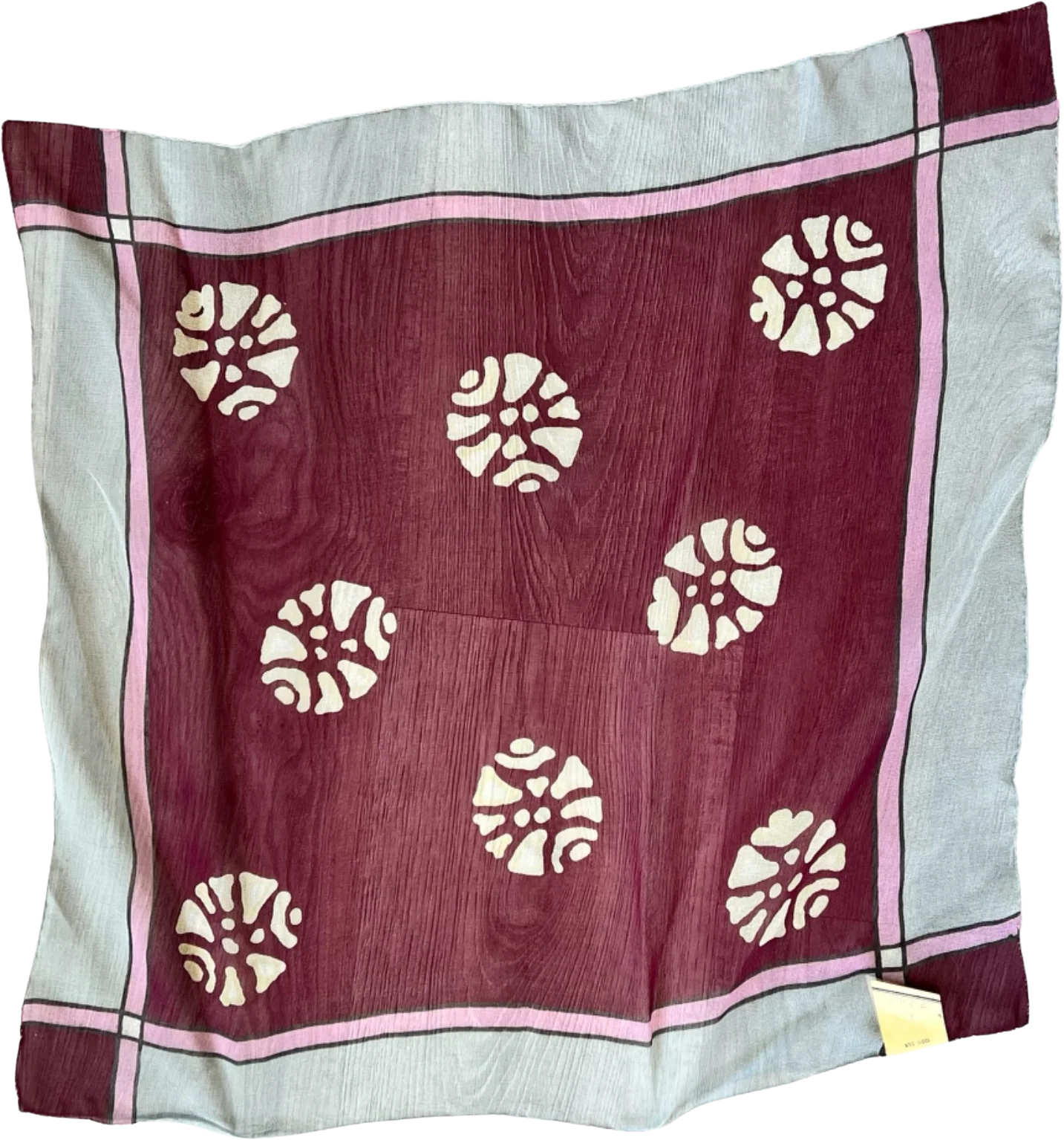 100% Silk Scarf With Original Tag By Echo - Image 2