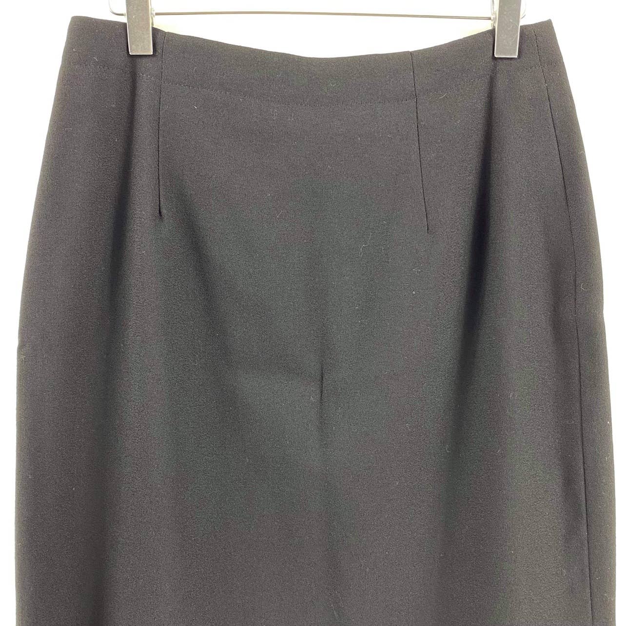 100% Wool Vintage Black Pencil Mini Skirt by Emily Daniell - Image 6