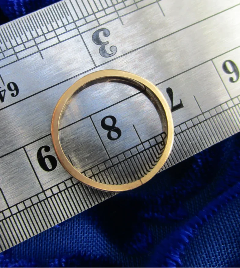 10s/20s 14k Gold Traditional Wedding Stacking Band Ring - Image 8