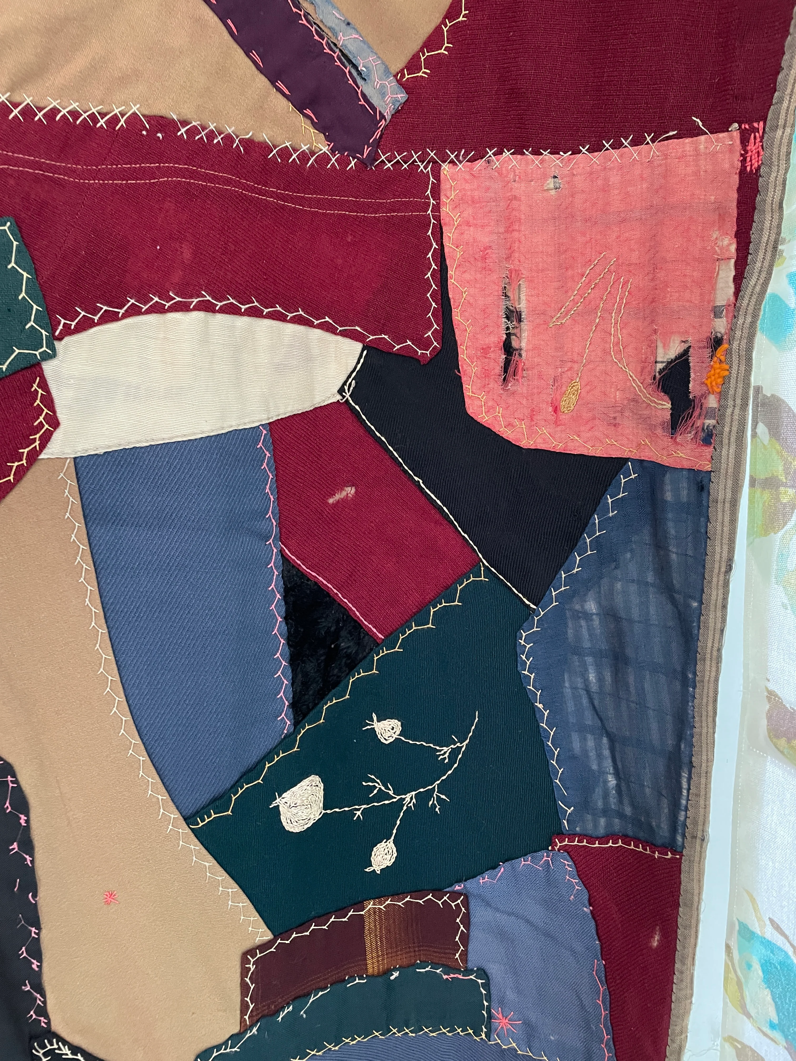 10s Antique Patchwork Crazy Quilt - Image 11