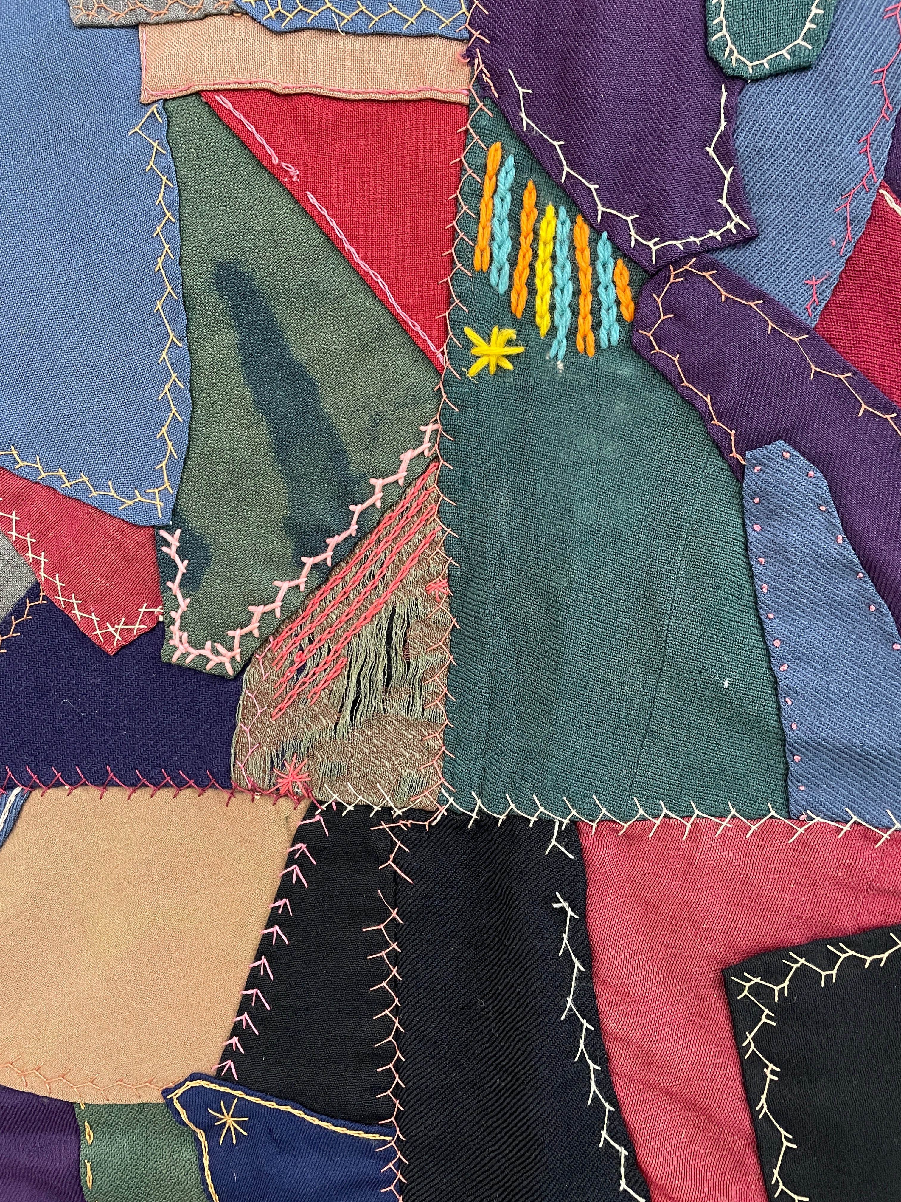 10s Antique Patchwork Crazy Quilt - Image 13