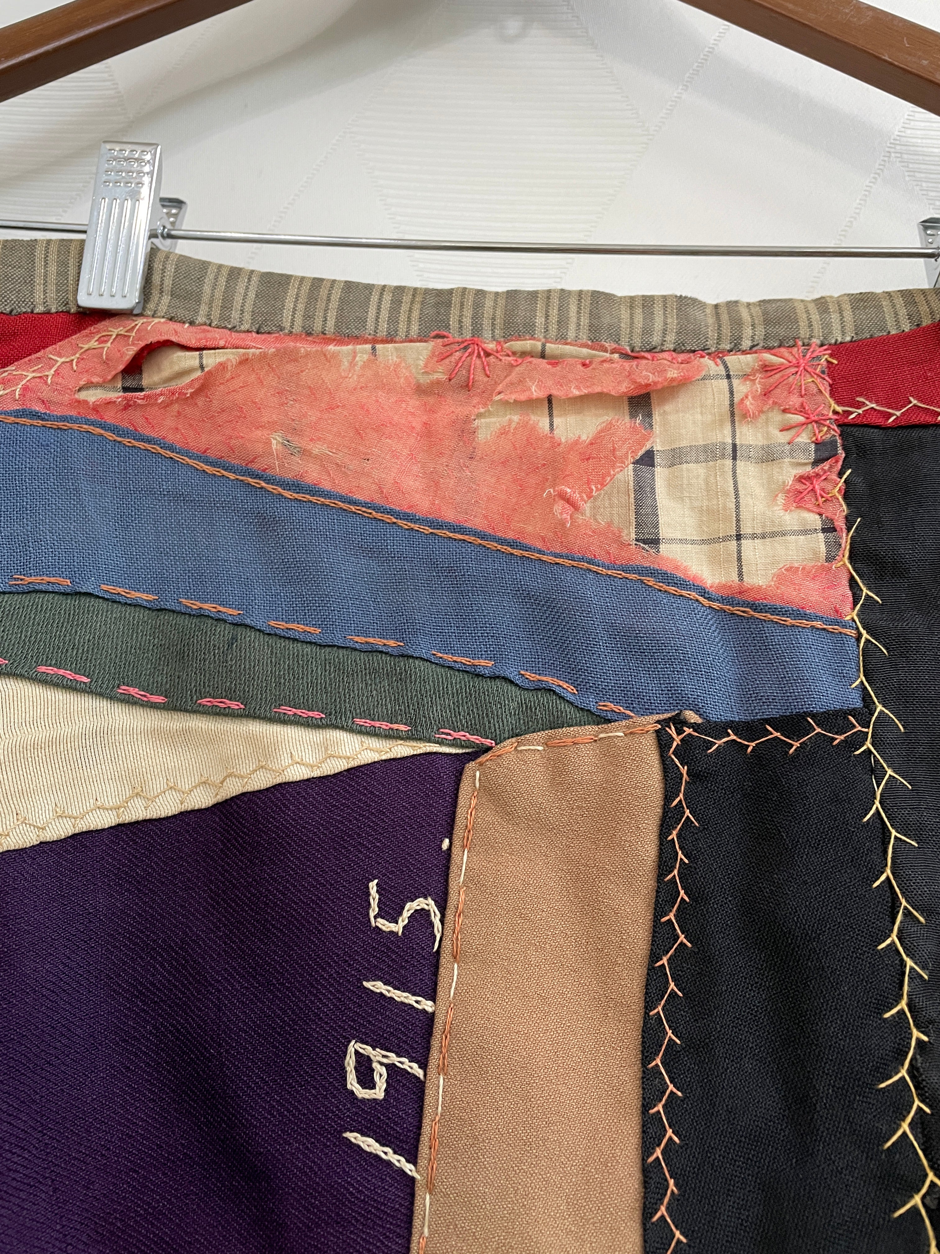 10s Antique Patchwork Crazy Quilt - Image 5