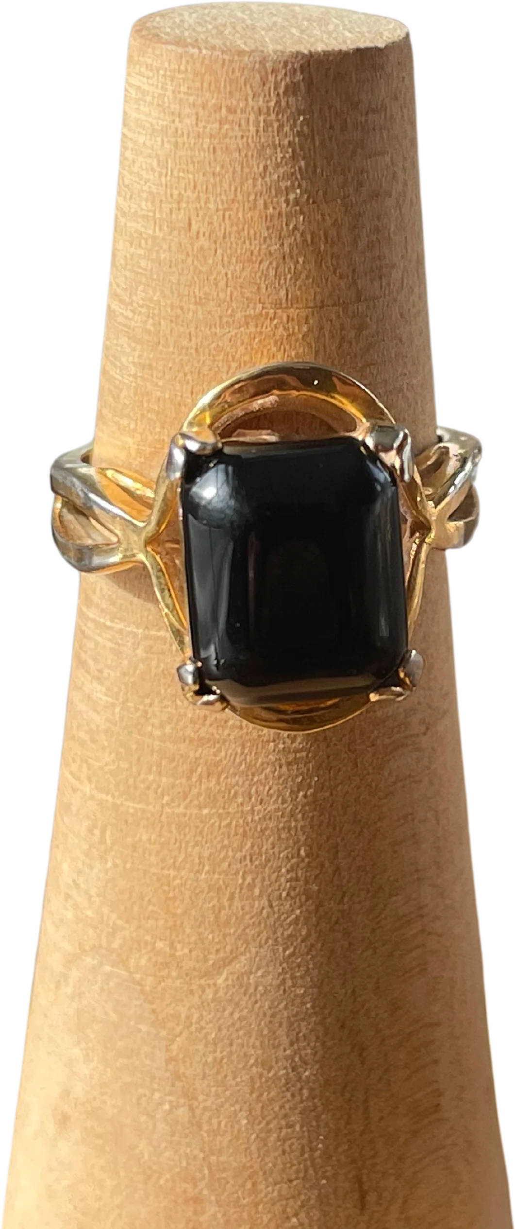 10s/Edwardian Black Onyx Ring By Keer & Kingsland
