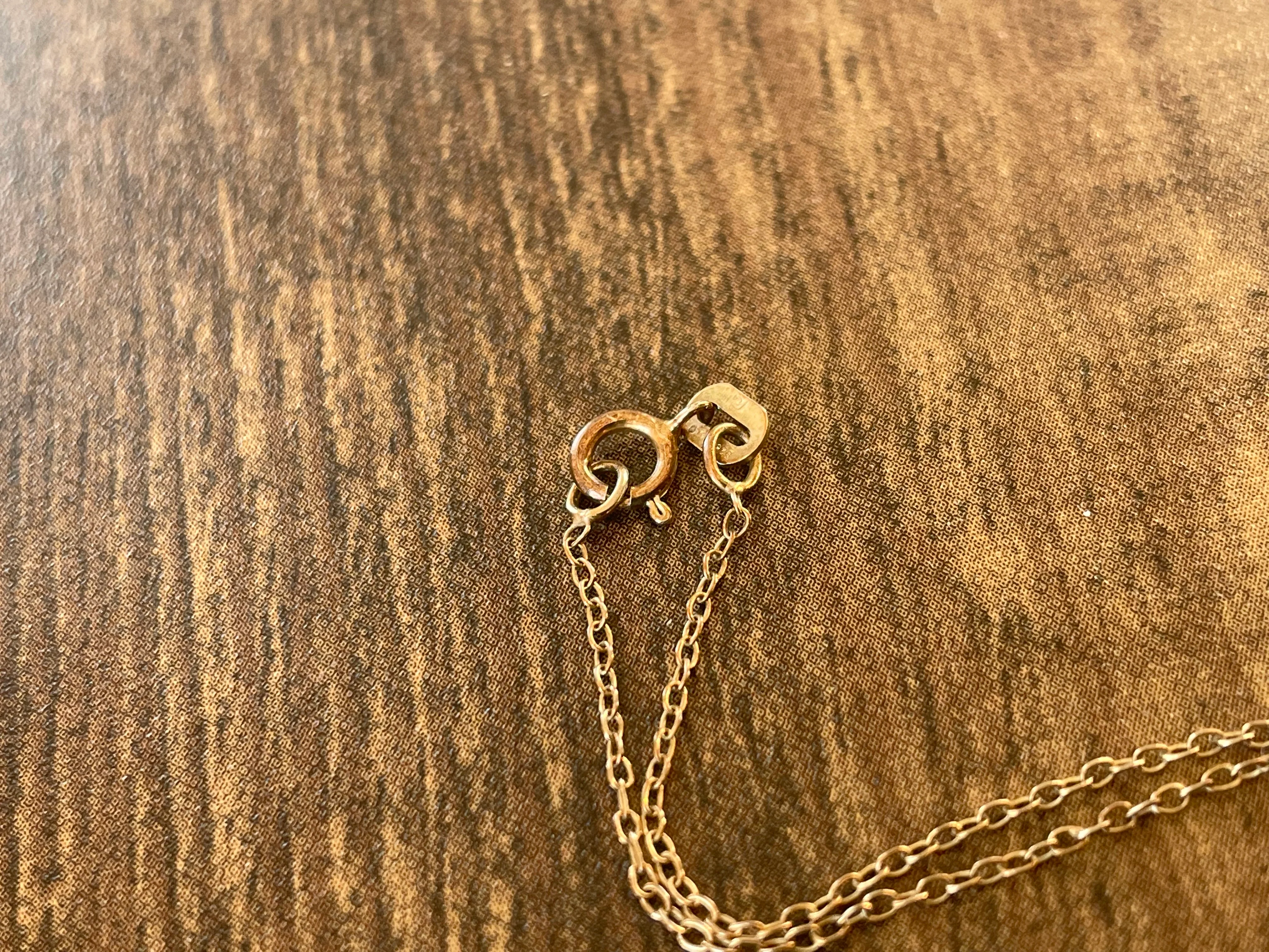10s/Edwardian Victorian Gold Filled Locket On Gold Vermeil Chain By Bliss Bros. Co. - Image 8