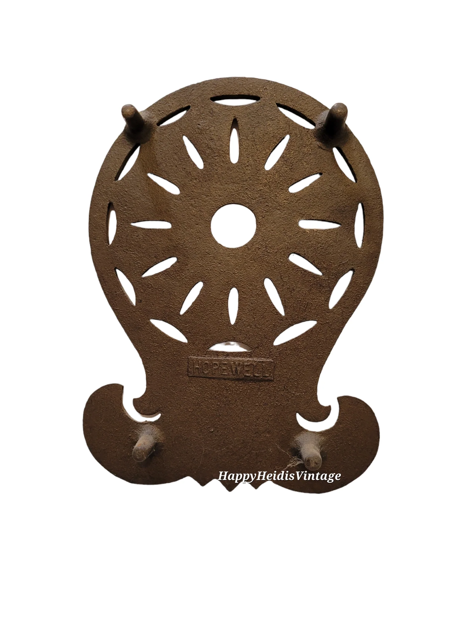 10s Raised Iron Trivet Kitchen Wall Decor By Hopewell - Image 7
