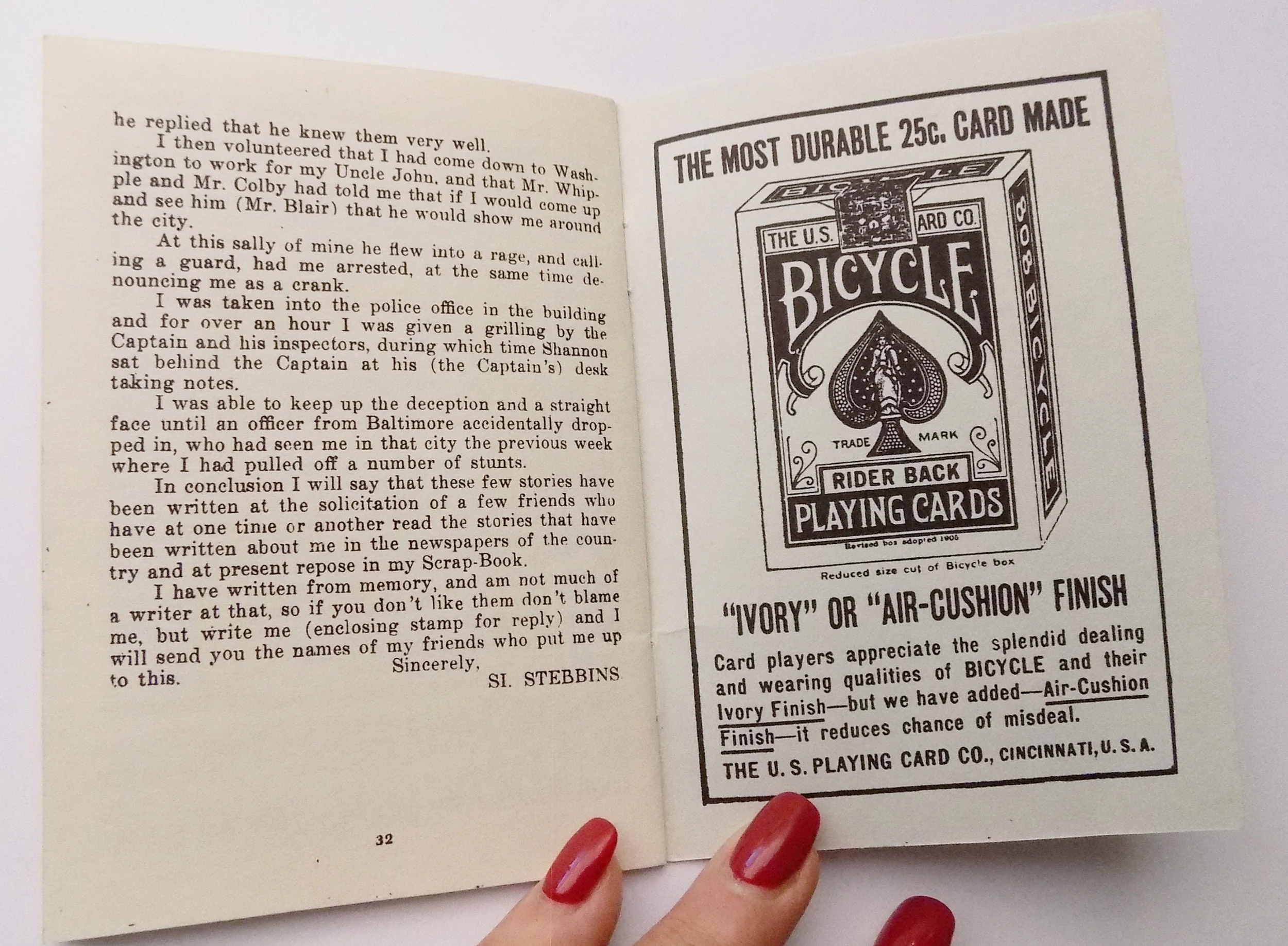 1898 Si Stebbins Card Tricks and The Way He Performs Them by Donmeyer Garden Co - Image 4