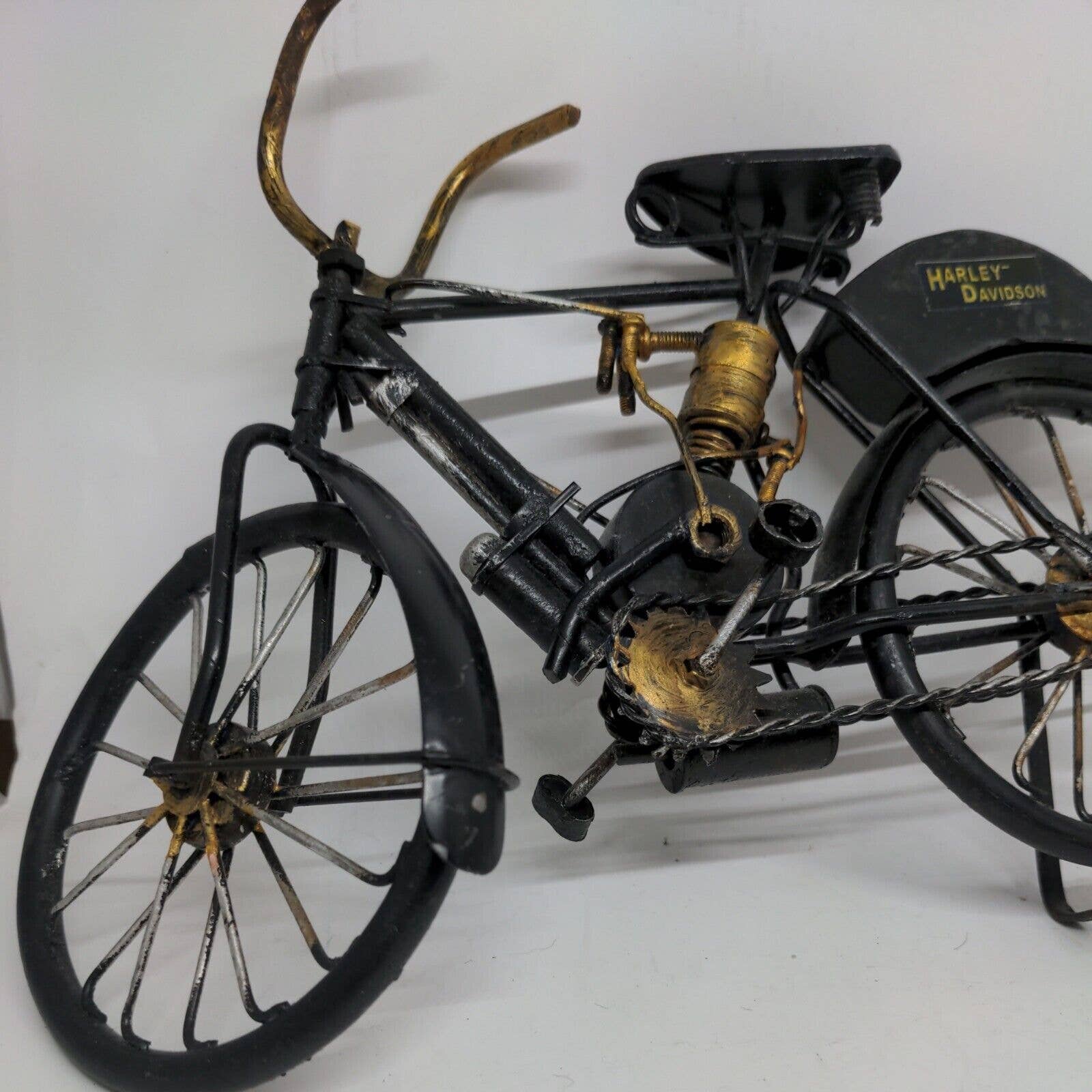 1903 Motorcycle Replica Metal Sculpture - Collectible by Harley Davidson - Image 7