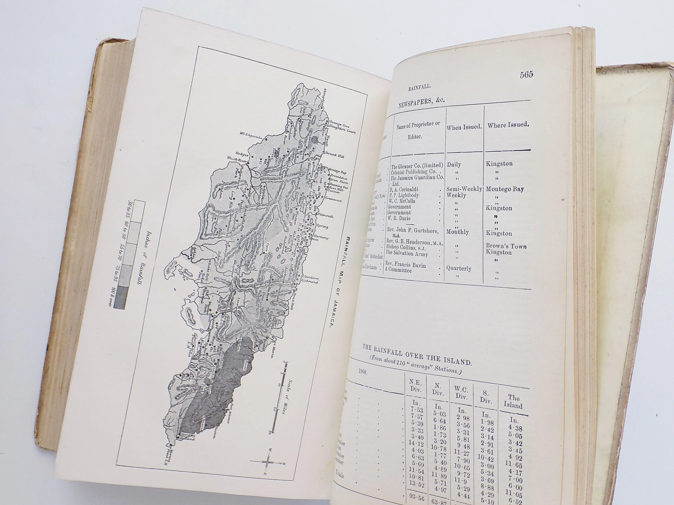 1909 Handbook of Jamaica Black and White Map Is The Only Illustration, All Kinds of Interesting Data, Court Cases, History, Etc. - Image 4