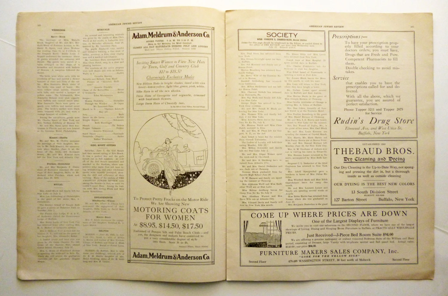 1919 4th of July Issue American Jewish Review Magazine Buffalo-syracuse-rochester-Niagara Falls - Image 5