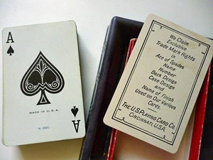 1926 One Hundred Year Commemorative Art Nouveau Gold and Red Double Deck Playing Cards In 2 Red Boxes - Image 3