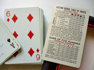 1926 One Hundred Year Commemorative Art Nouveau Gold and Red Double Deck Playing Cards In 2 Red Boxes - Image 4