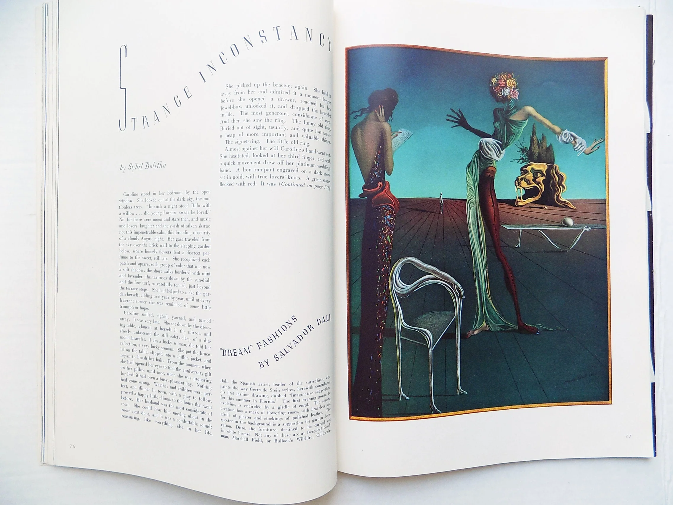 1935 Magazine Erte Cover Steichen and Man Ray Photos Dali Illustration Shiaperelli Fashion Cole Porter Shirley Temple by Harper's Bazaar - Image 7