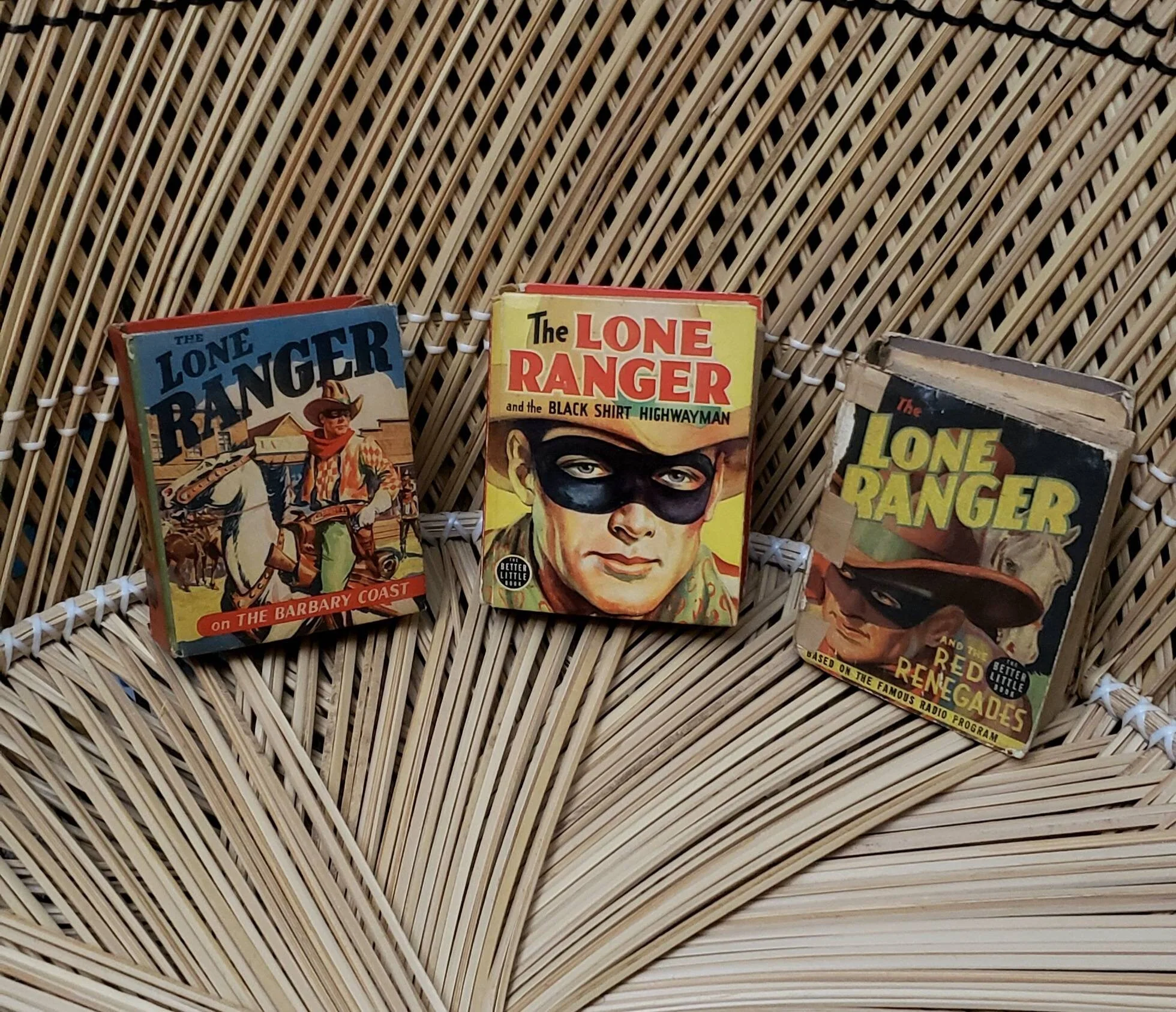 1939 The Lone Ranger Better Little Books Lone Ranger and The Black Shirt Highwayman Lone Ranger On The Barbary Coast - Image 2
