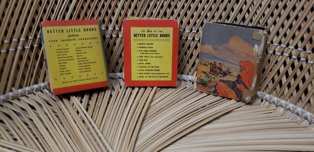1939 The Lone Ranger Better Little Books Lone Ranger and The Black Shirt Highwayman Lone Ranger On The Barbary Coast - Image 3