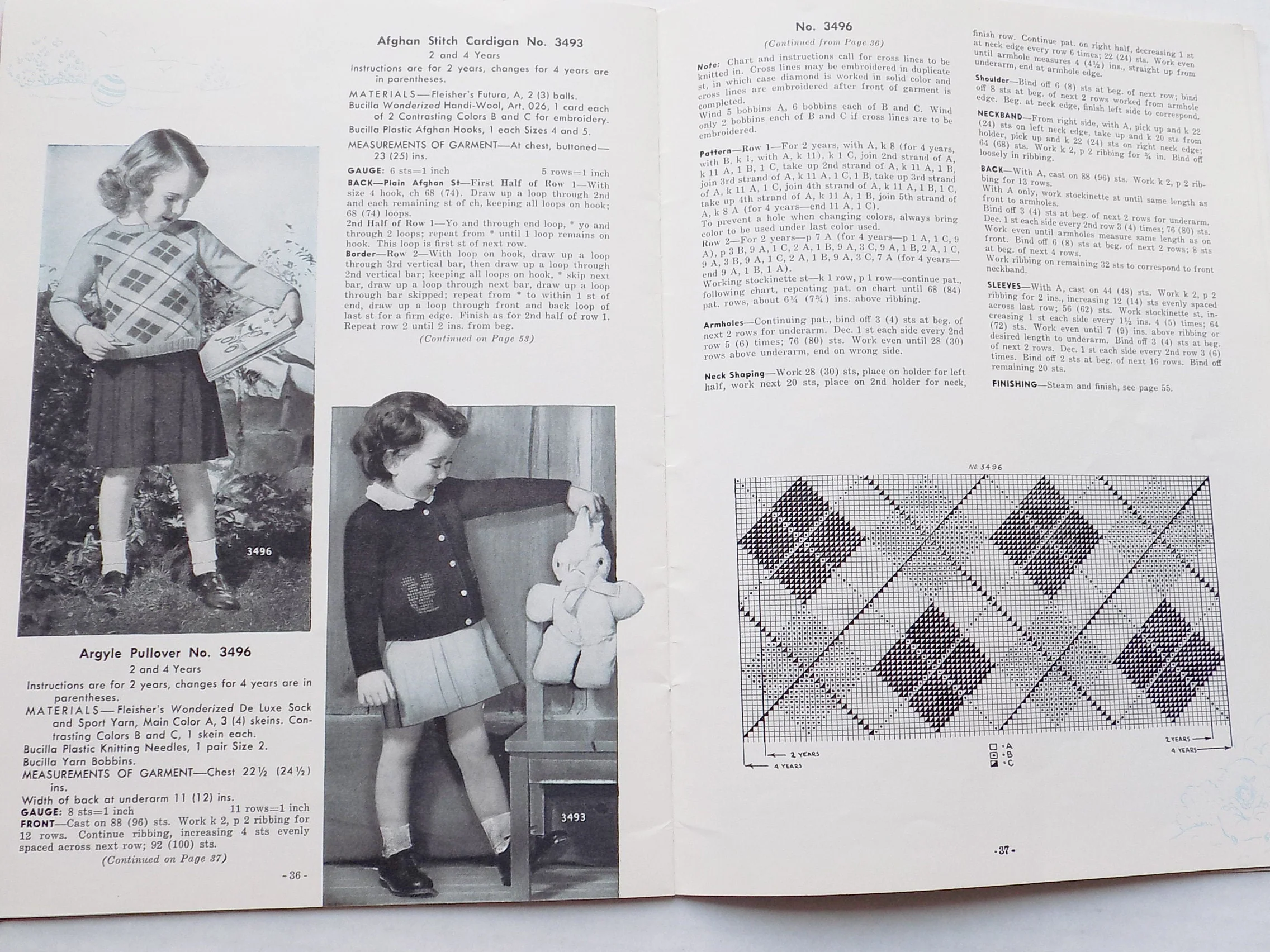 1945 1950 Baby Hand Knitting Pattern Books Four Books As One Set 122 Pages Total Minor Wear Infants To Four Years Old Soft Cover - Image 4