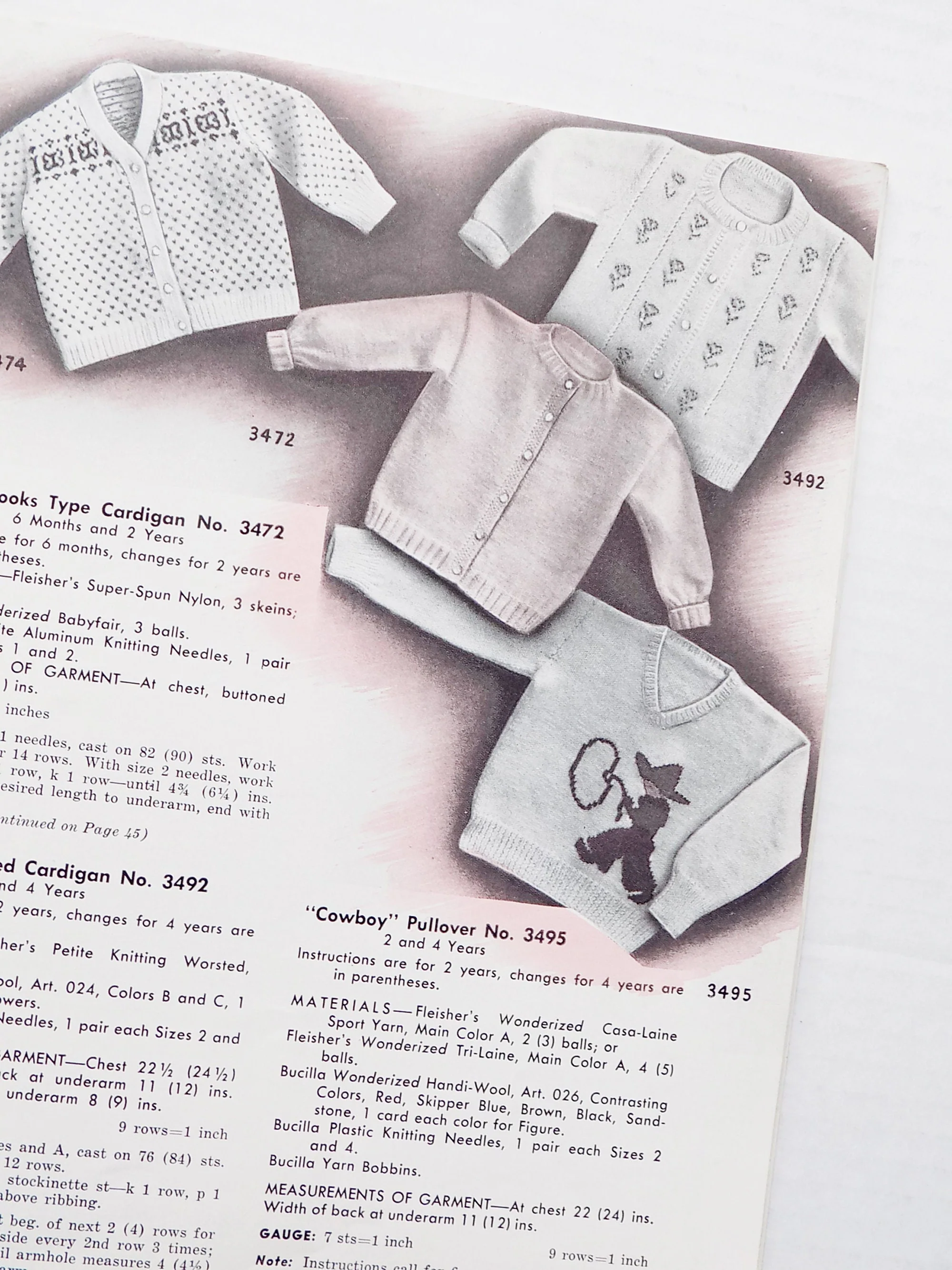1945 1950 Baby Hand Knitting Pattern Books Four Books As One Set 122 Pages Total Minor Wear Infants To Four Years Old Soft Cover - Image 6