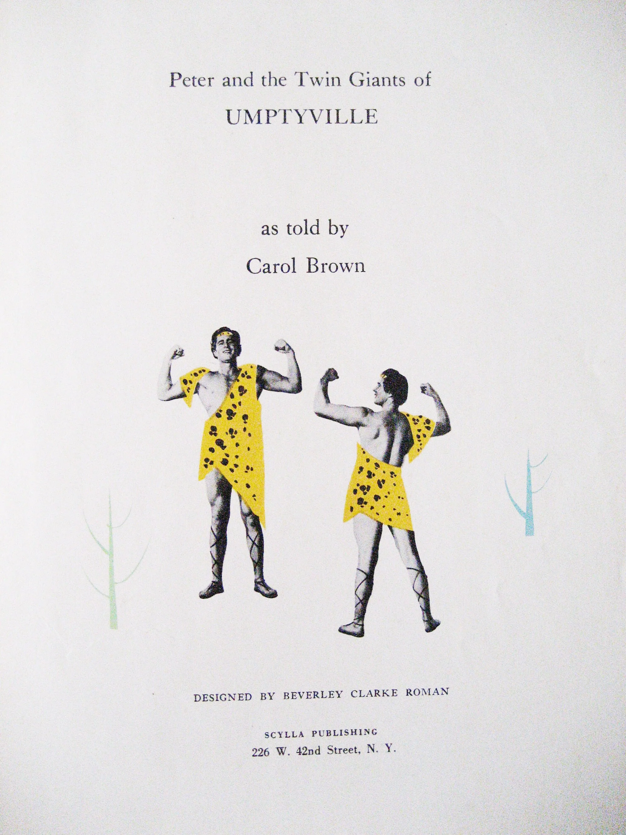 1954 Peter and The Twin Giants of Umptyville Children's Book Hardcover First Edition Photography Collage Carol Brown - Image 3