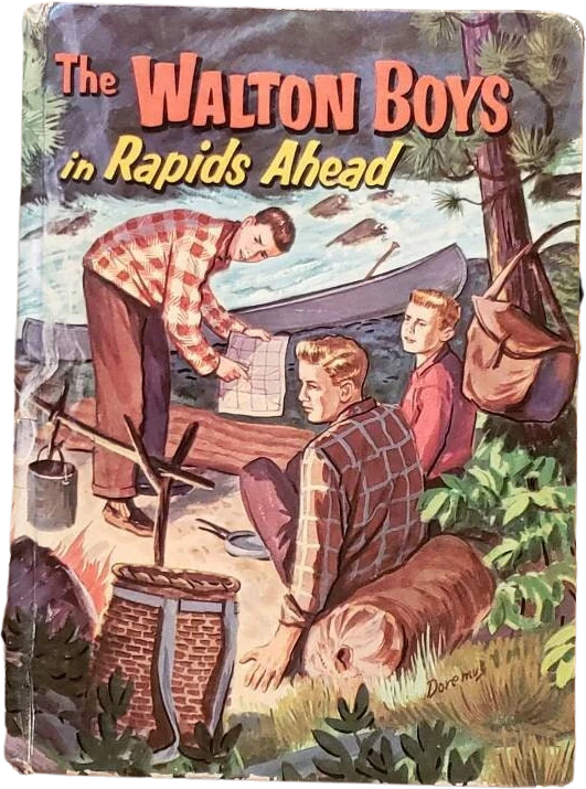 1958 The Walton Boys In Rapids Ahead by Hal Burton
