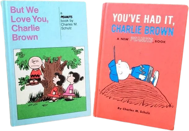 1959 But We Love You Charlie Brown and 1969 You've Had It Charlie Brown a Peanuts Book  Weekly Reader Books, Set of 2 by Charles M Schulz