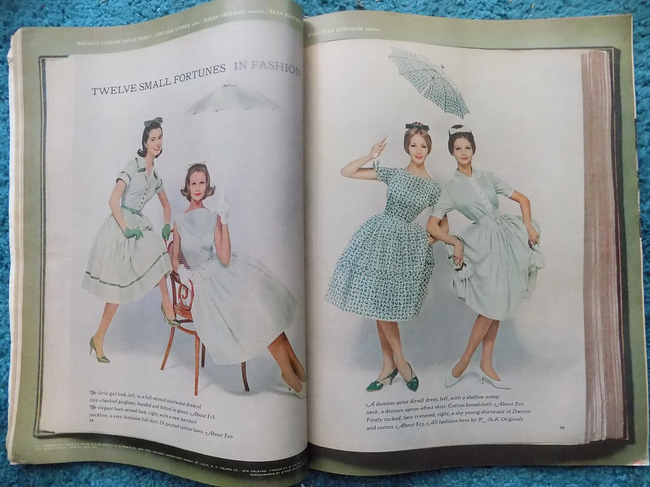 1960 Mccall's Magazine May Diane Arbus Fashion Photography Diane Arbus Commercial Work 236 Pages Fashion Recipes Style by Mccall's - Image 3