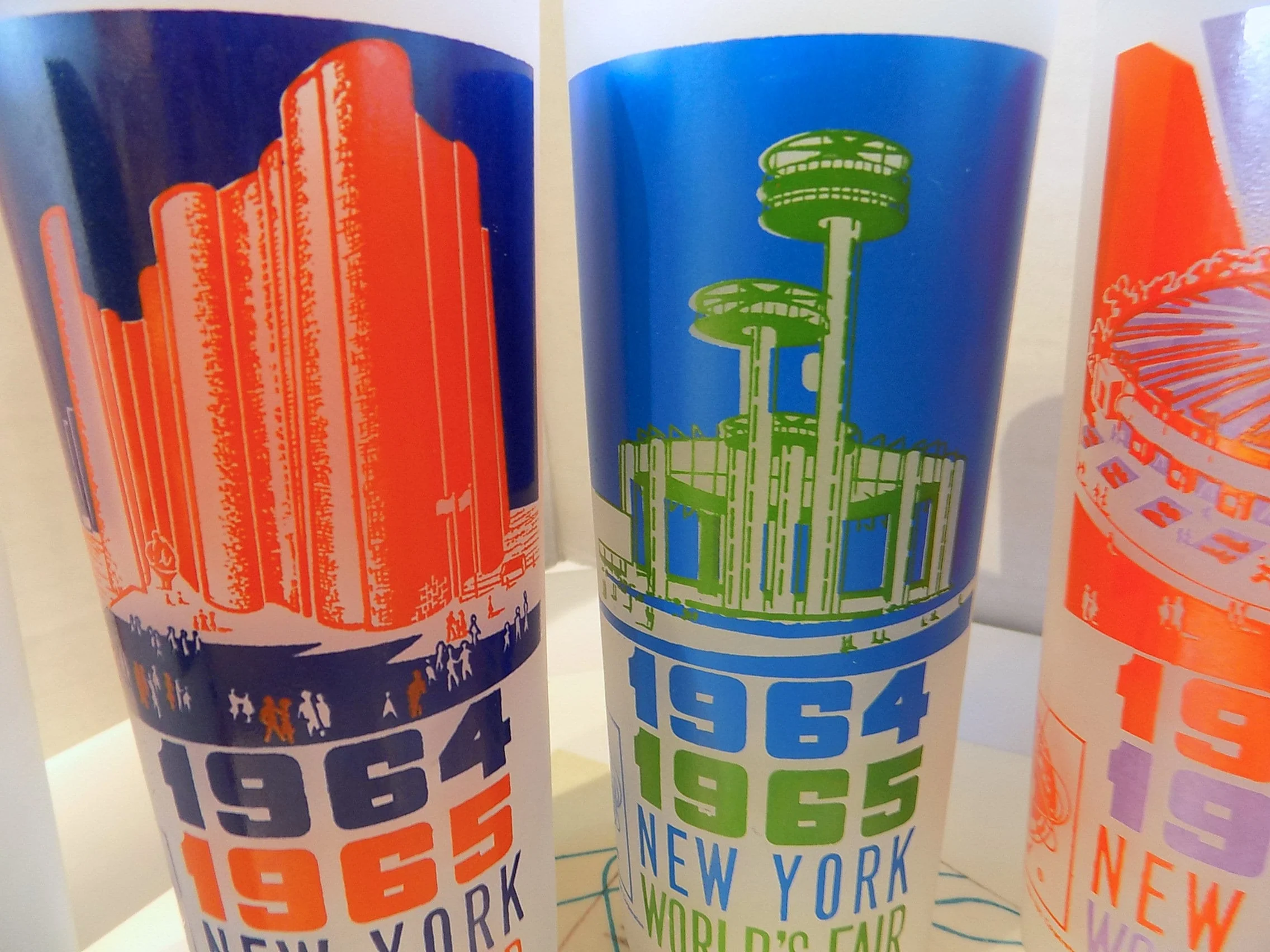 1964 Original World's Fair Drinking Glasses Barware Tumblers Highball Glasses Water Glasses Set of 8 - Image 2