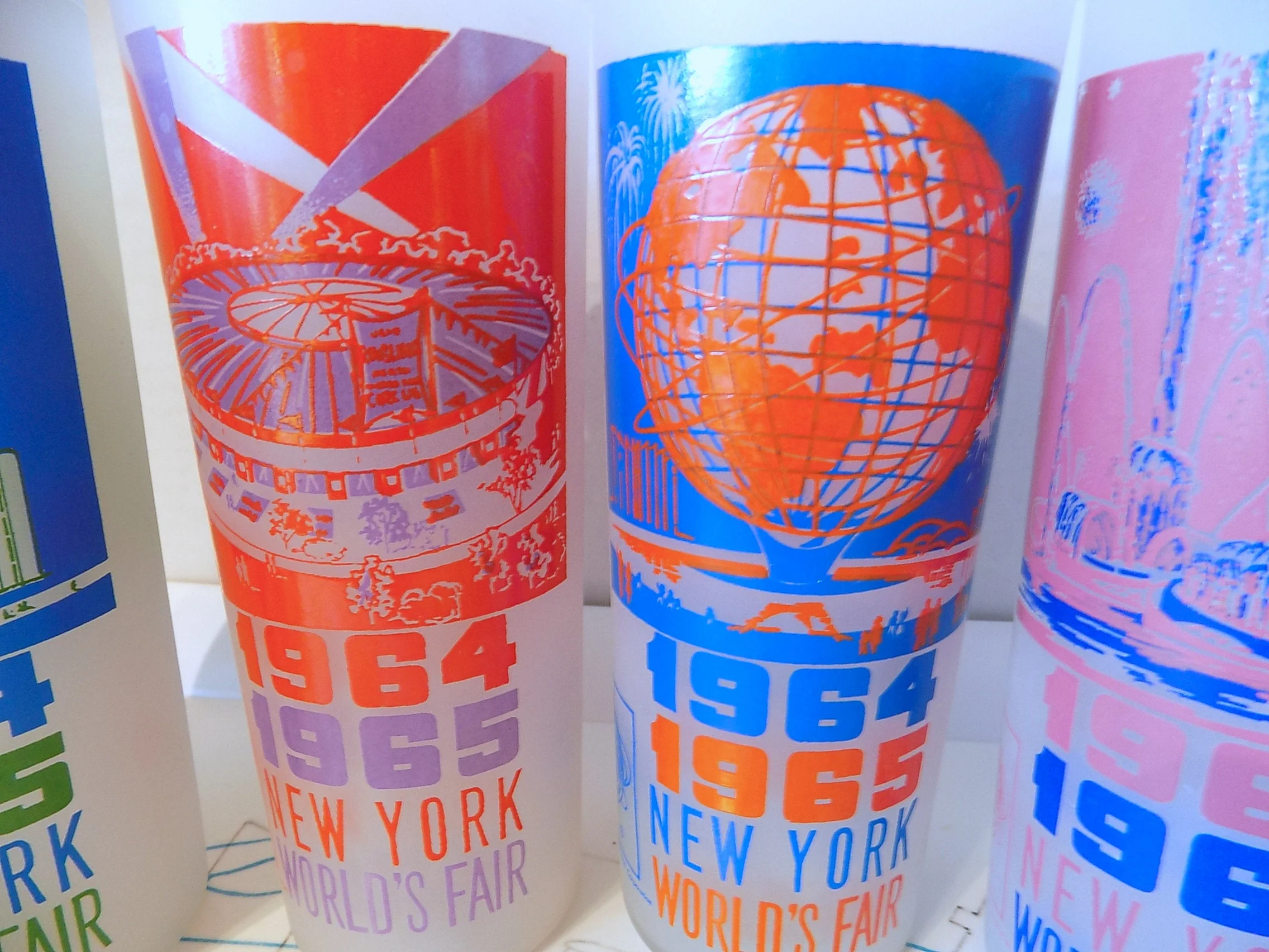 1964 Original World's Fair Drinking Glasses Barware Tumblers Highball Glasses Water Glasses Set of 8 - Image 3