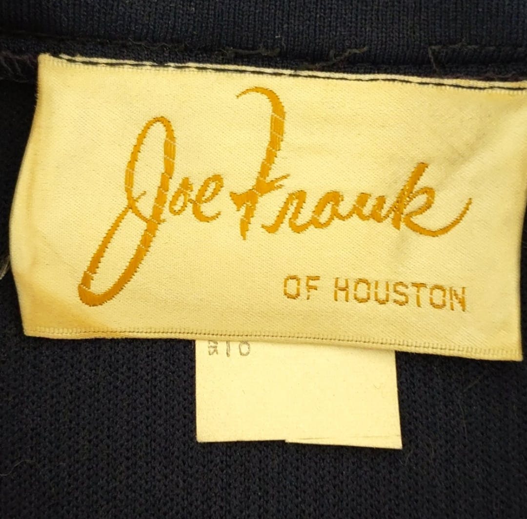 70’s Navy Blue Buttoned Jacket by Joe Frank Of Houston - Image 5