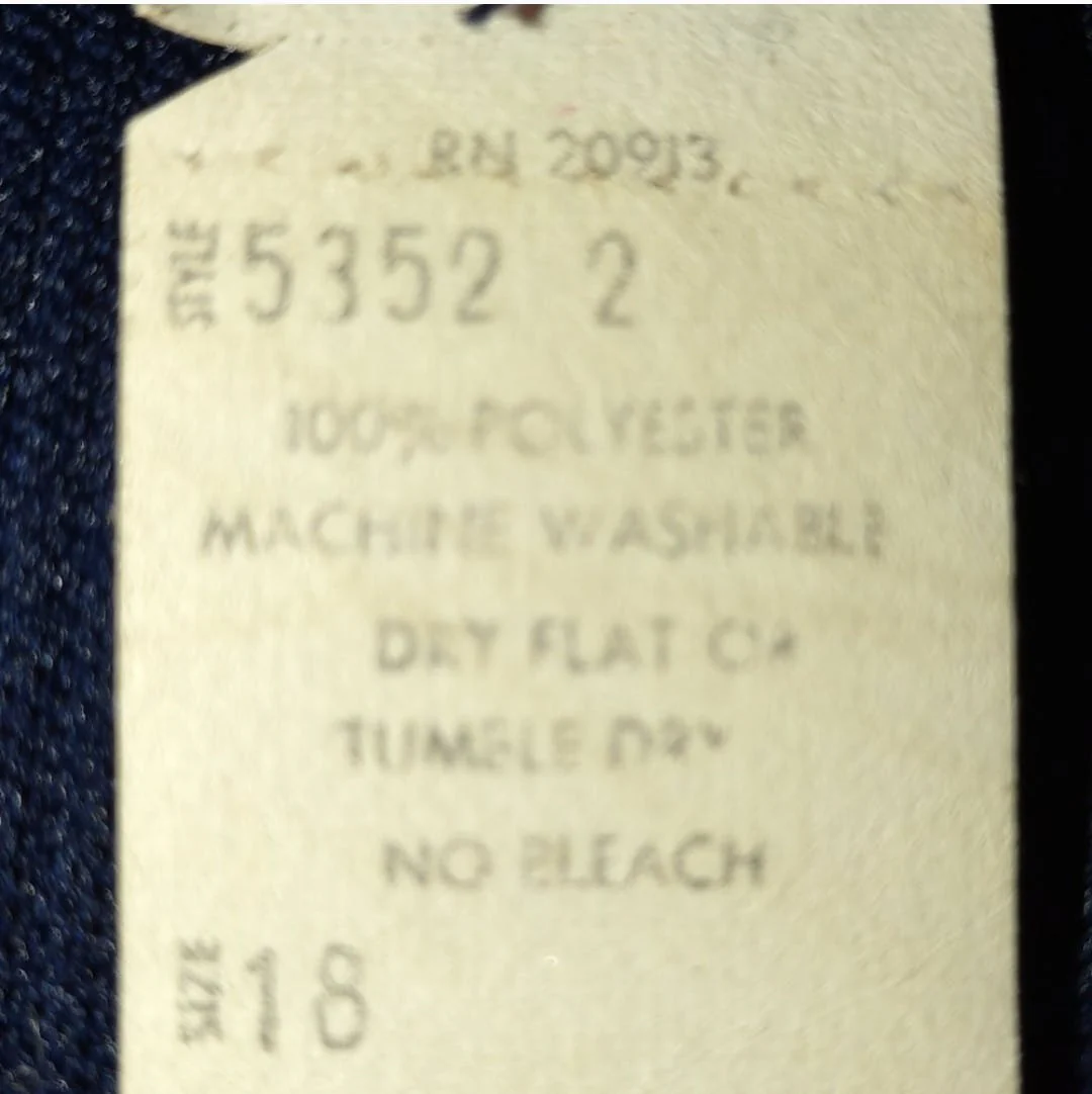 70’s Navy Blue Buttoned Jacket by Joe Frank Of Houston - Image 6