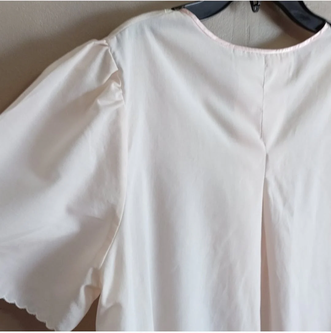 70’s Pink Cotton Poly Nightgown by Windy Rose - Image 4