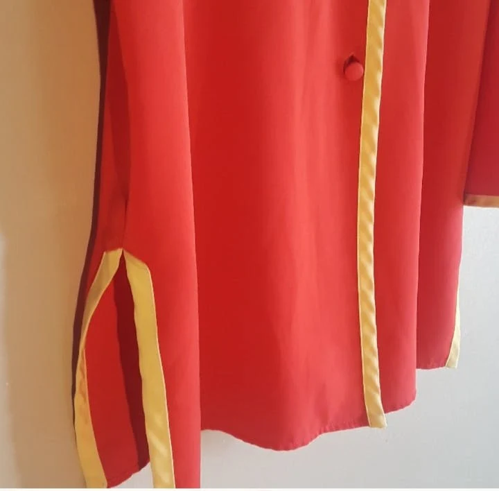 70's Striking Red Tunic by Josie By Natori - Image 4