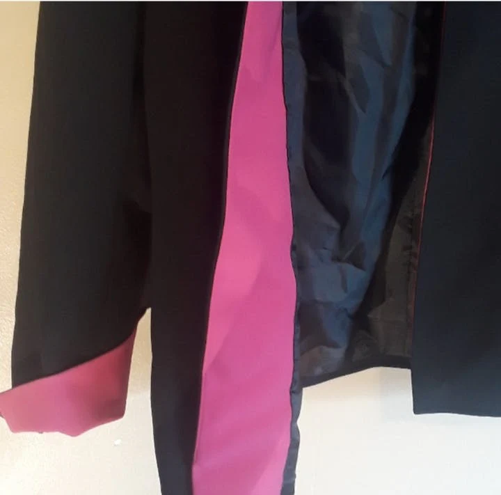 90's Pink Trimmed Blazer by Kasper - Image 4