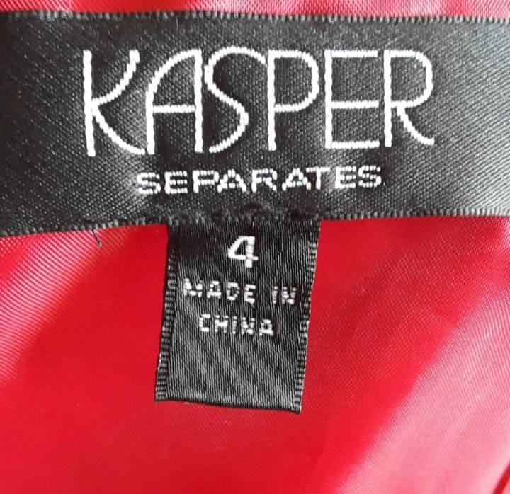 90's Fitted Red Dress by Kasper - Image 6