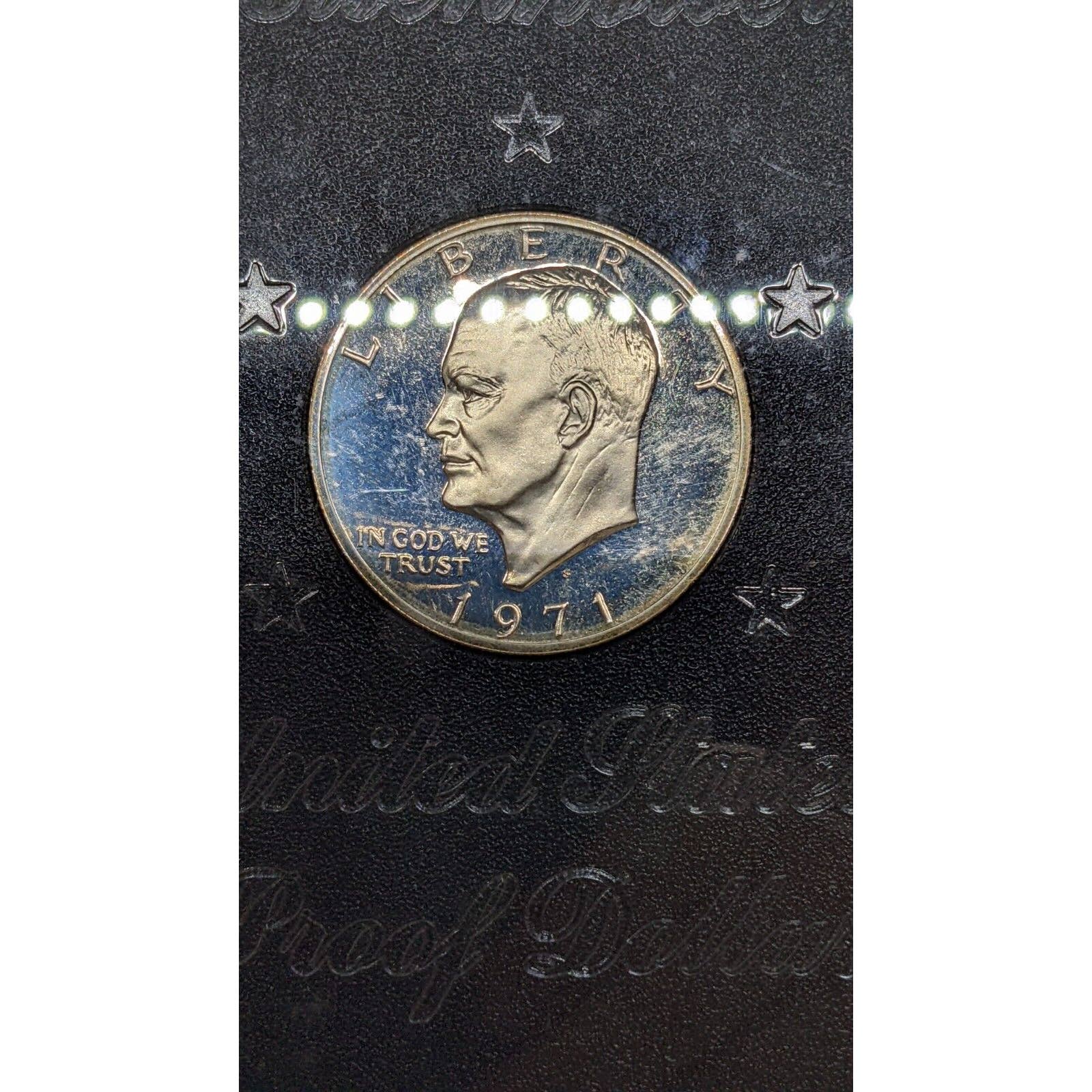 1971-S Eisenhower Gsa Proof Dollar In Case with Brown Box Coin Collectible - Image 5