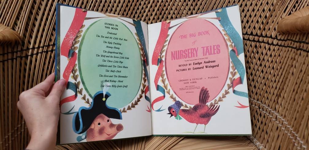 1973 The Big Book of Nursery Tales Illustrated by Leonard Weisgard - Image 6