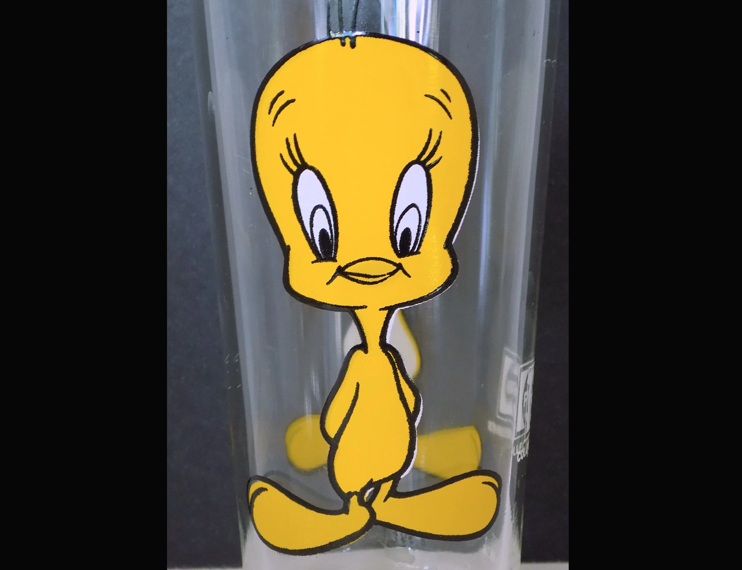 1973 Tweety Bird Looney Tune Pepsi Collectible Promotional Drinking Glasses Tumblers White Or Black Lettering - Image 2