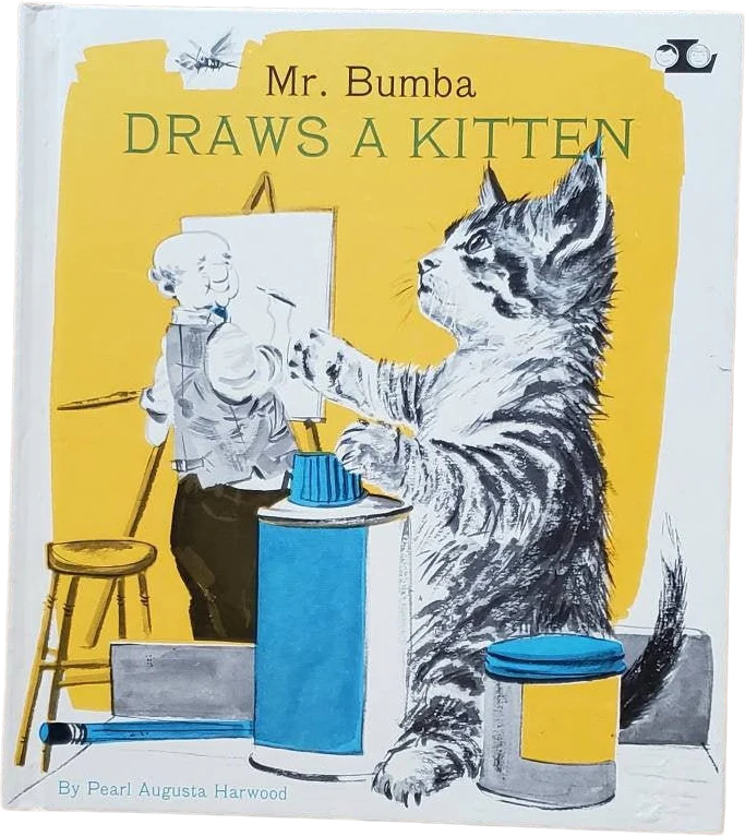1974 Mr Bumba Draws a Kitten by Pearl Augusta Harwood