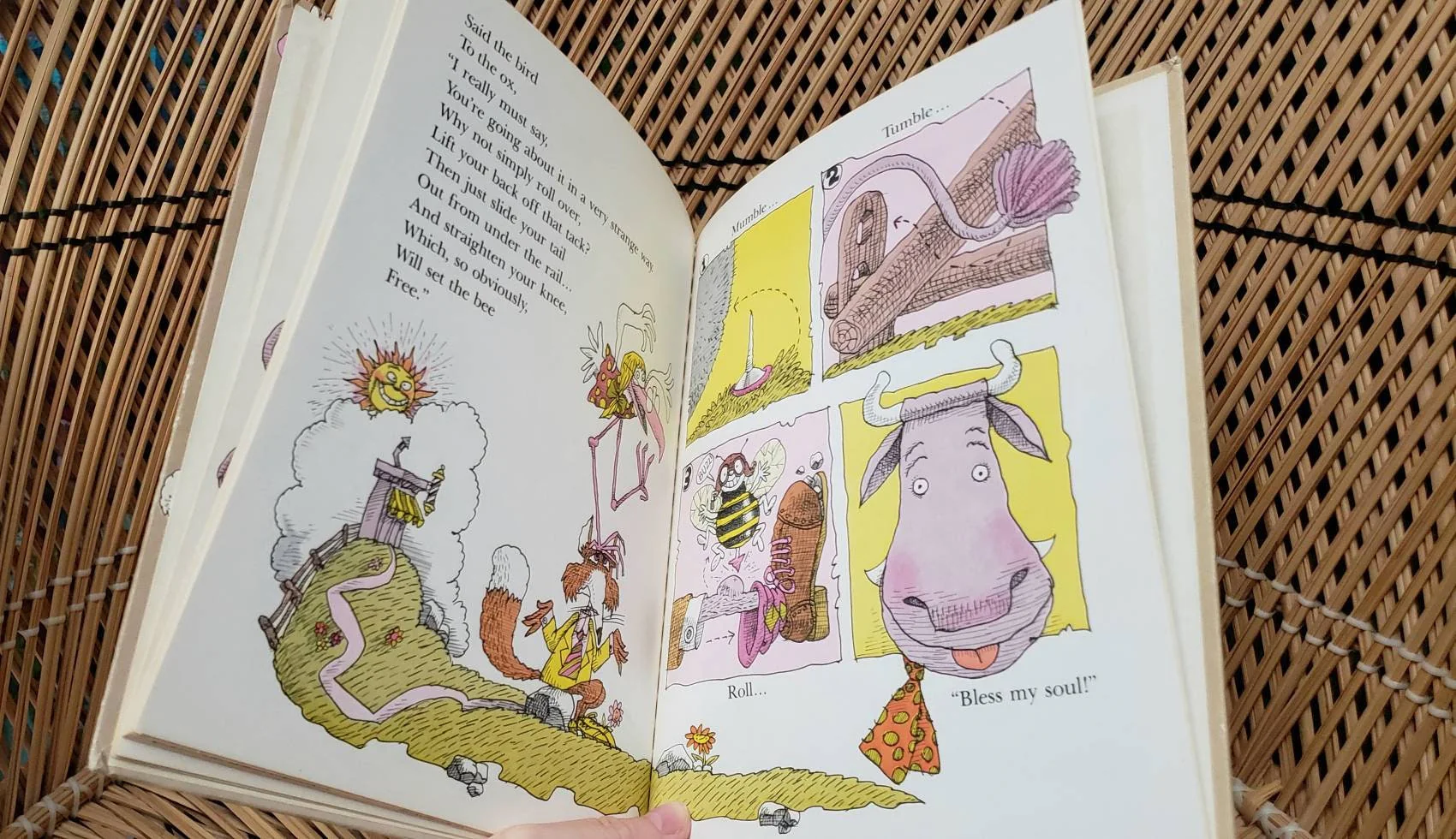 1979 There Are Rocks In My Socks Said The Ox To The Fox Illustrated Hardcover by By y Patricia Thomas and Mordicai Gerstei - Image 7