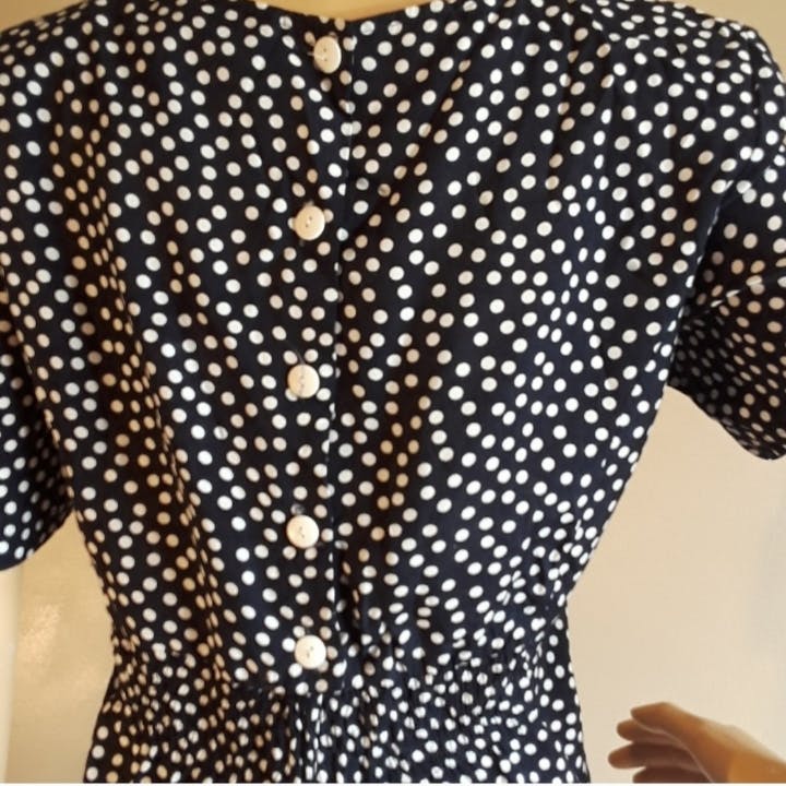80's Polka Dot Midi Dress by Melissa Harper - Image 4