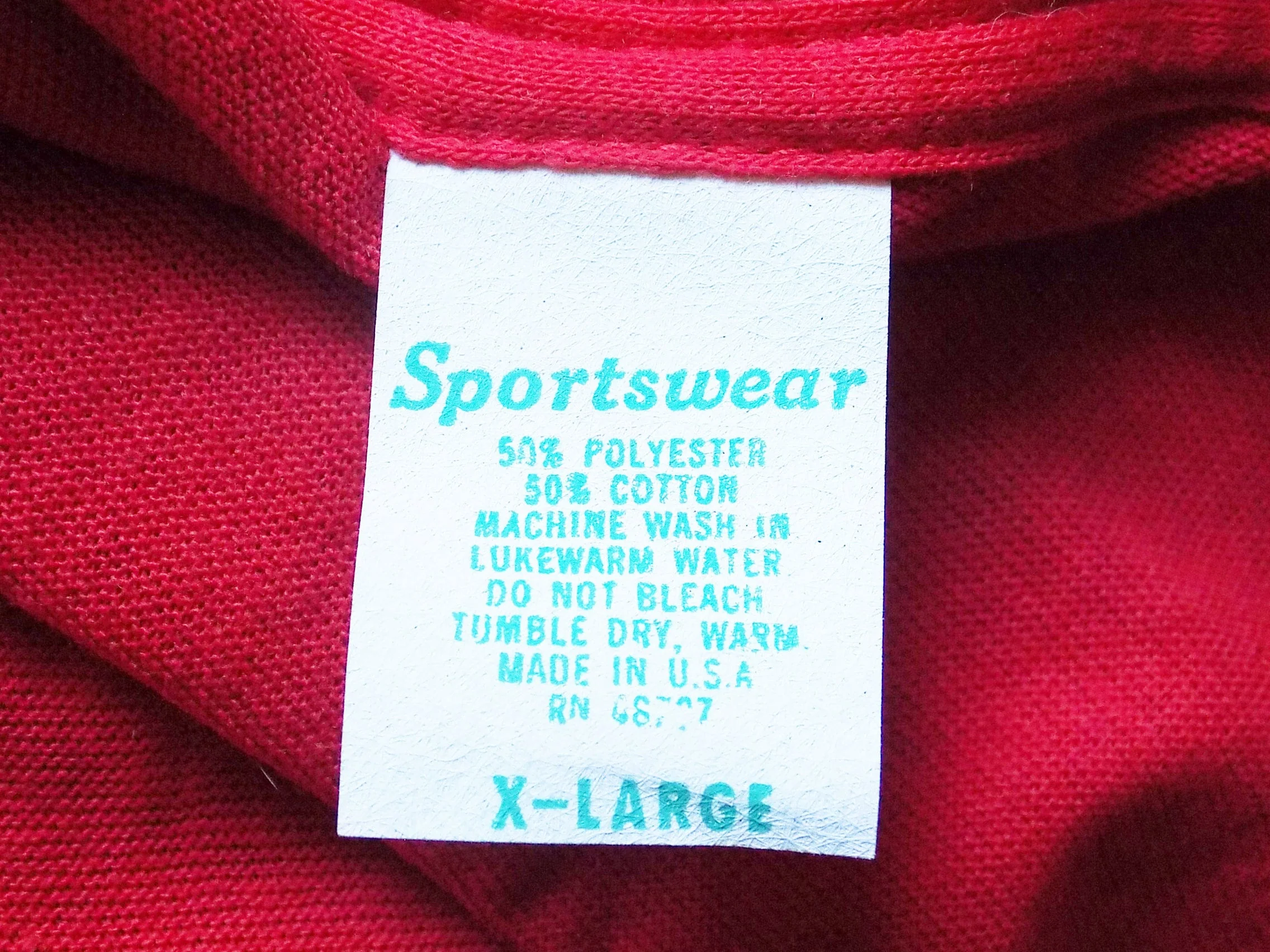 1982 "i Worked At The Courier Express" T-Shirt Newspaper Red Deadstock Never Worn X Large Chest: 38" Buffalo New York by Sportwear - Image 5