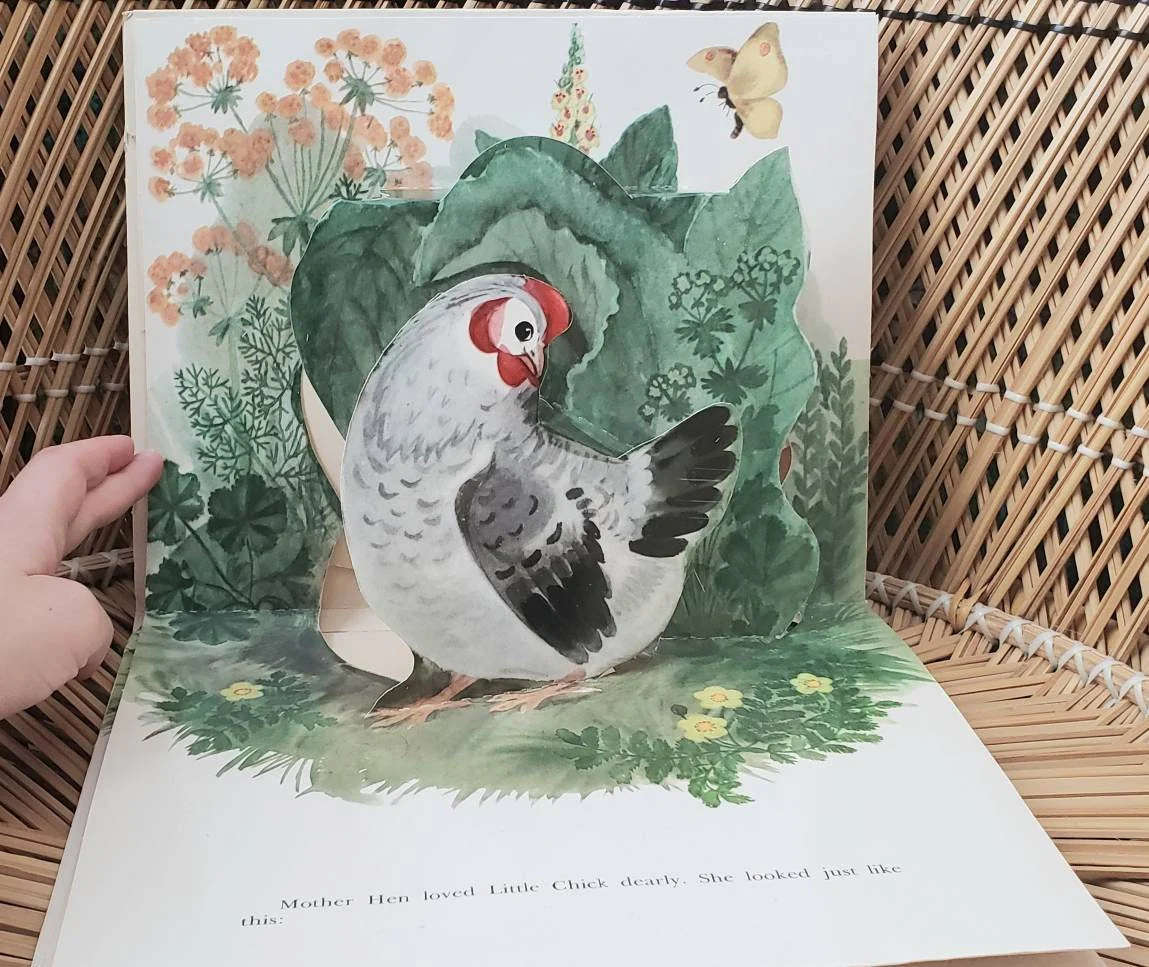 1982 Little Chick Pop-Up Book  Vintage Little Chick by Kornei Chukovsky - Image 4