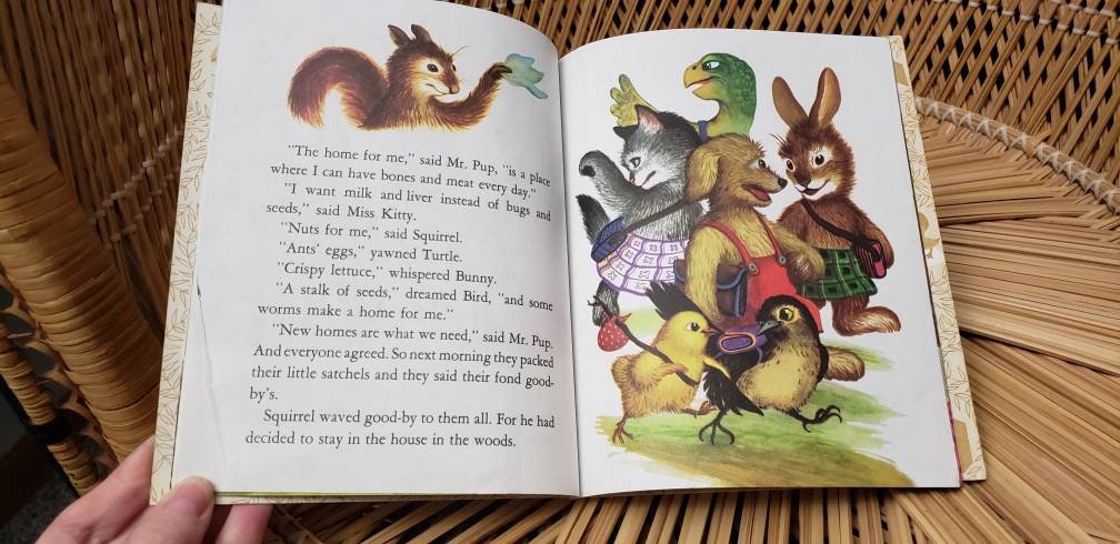 1982 The Very Best Home for Me!  a Little Golden Book by Jane Werner Watson - Image 10