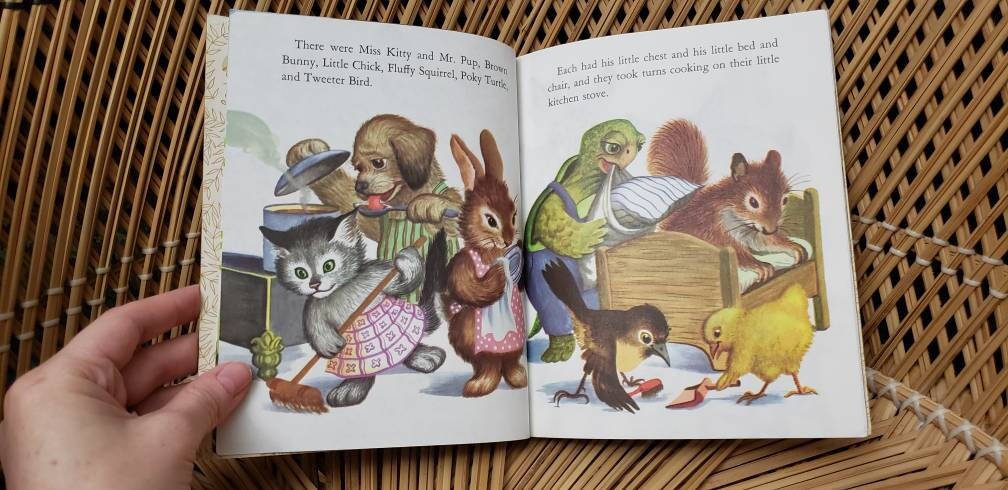 1982 The Very Best Home for Me!  a Little Golden Book by Jane Werner Watson - Image 7