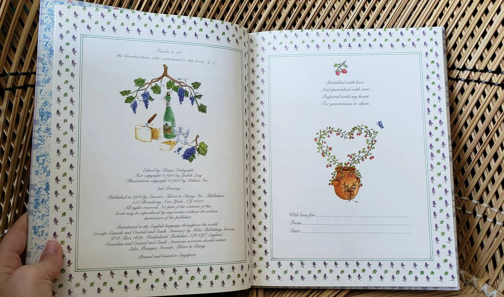 1984 Grandmother Remembers Family Recipes Book Gift for Grandma Hardcover by Marya Dalrymple - Image 3