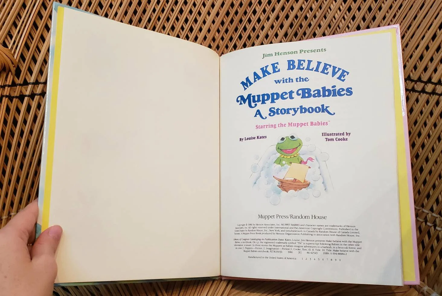 1986 Make Believe with The Muppet Babies a Storybook by Louise Kates - Image 3