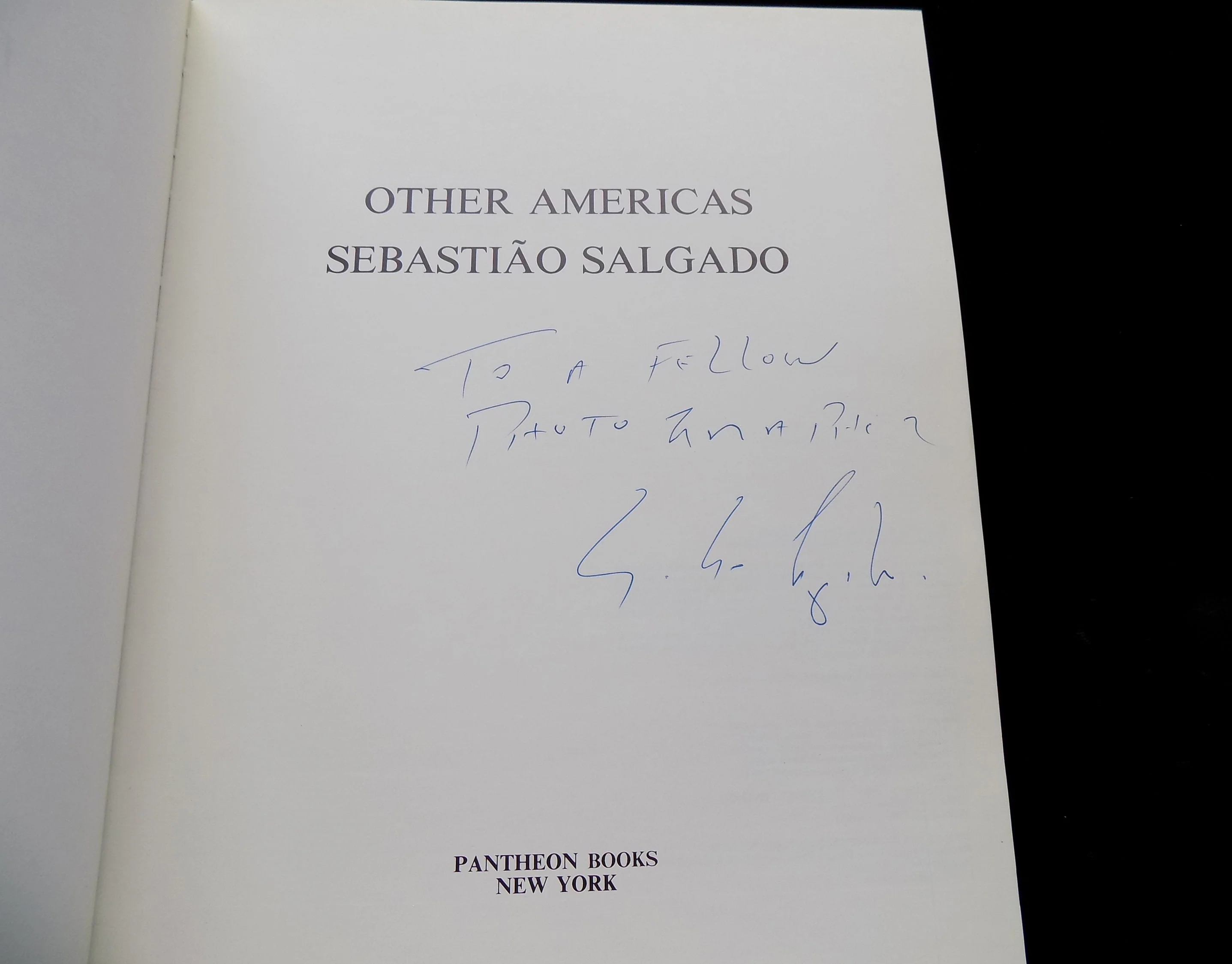 1986 "other Americas" Sebastiao Salgado First Edition Signed Good Condition Rare Black and White Printed In France Soft Cover by Sabastiao Salgado - Image 2