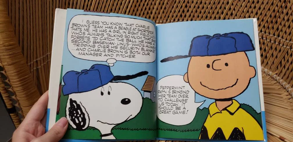 1986 Snoopy's Baseball Game The World of Snoopy Book - Image 5